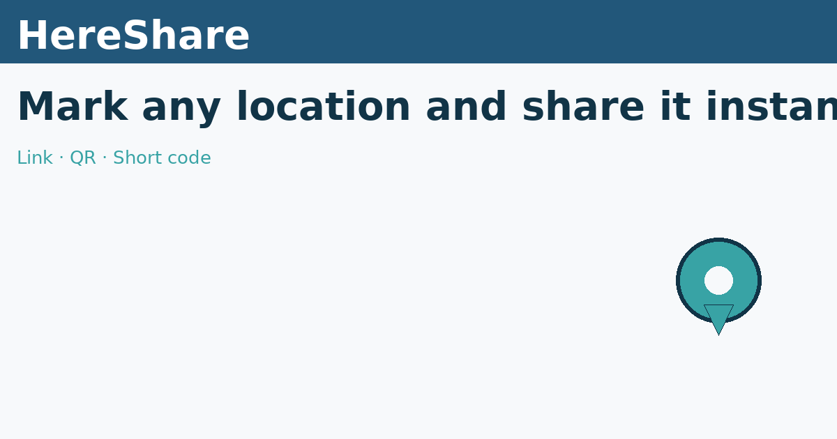 HereShare map pin preview